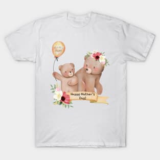 Love You Mom - Happy Mother's Day Bear Love T-Shirt